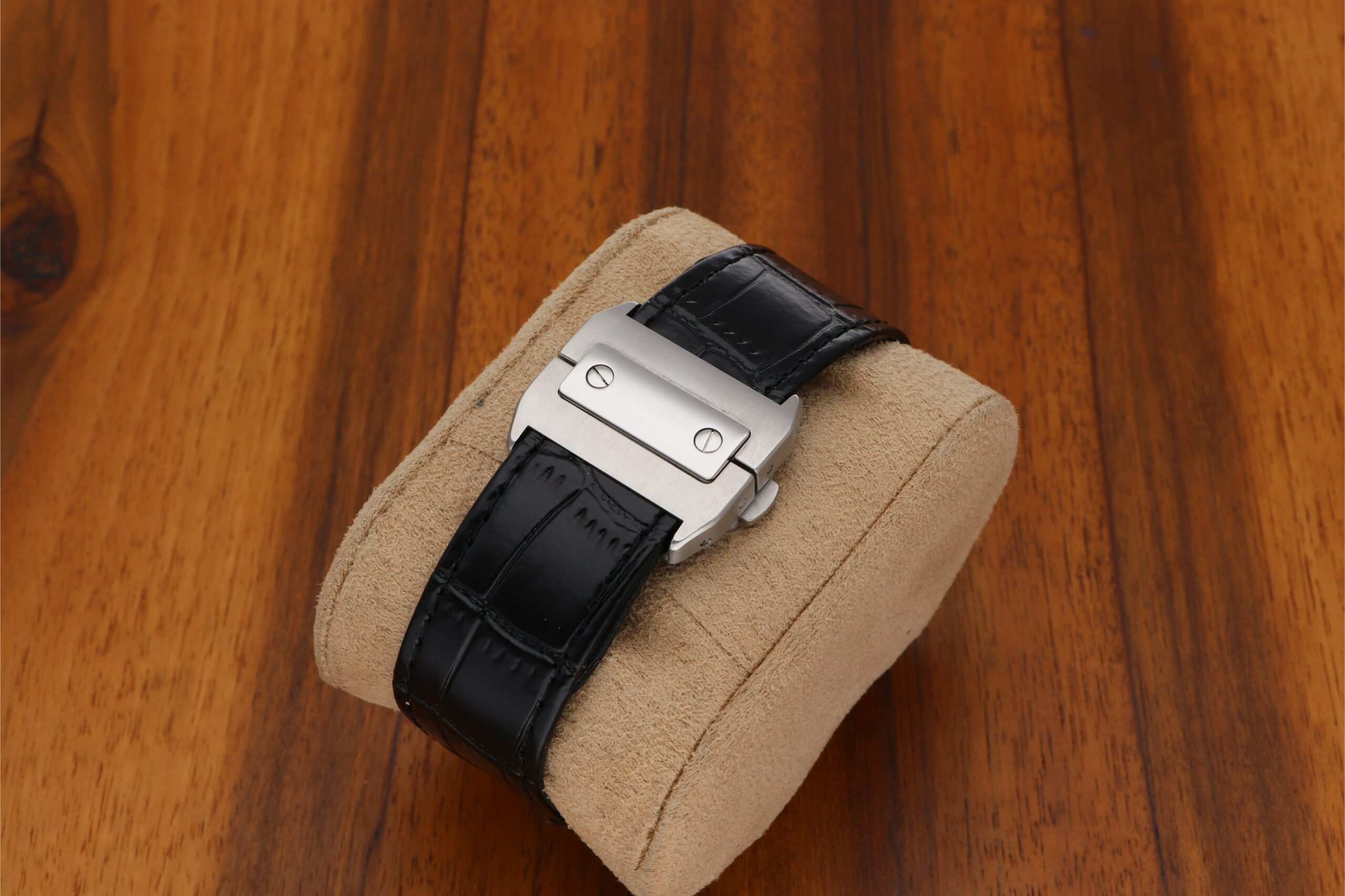 Cartier Santos 100XL Automatic Edelstahl W20073X8 mit Brilliantbesatz Iced Out und Papiere aus 2015