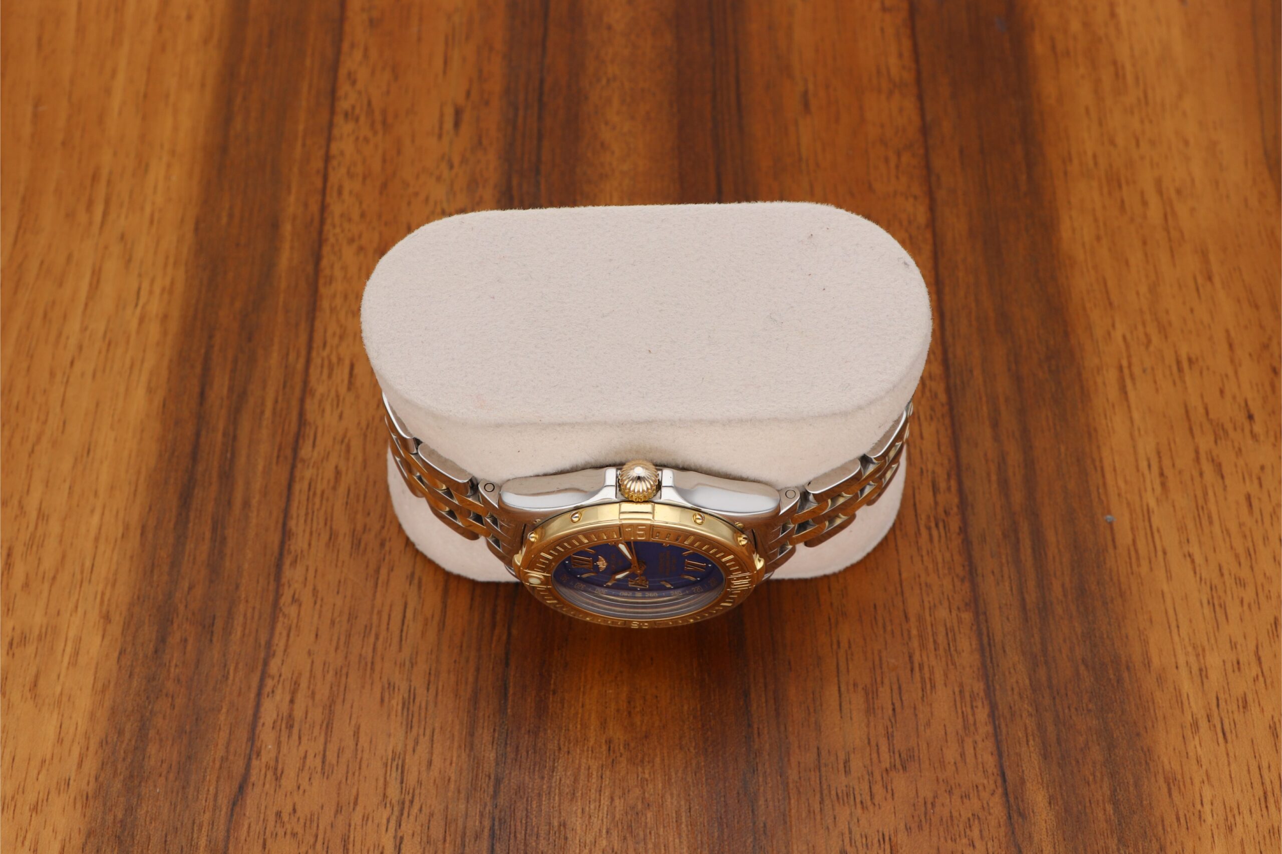 Breitling B-Class Chronometer Stahl Gold Lady Damenuhr D71365 Pilotband 18k 750 Massivgold Lünette im deutschen Fullset