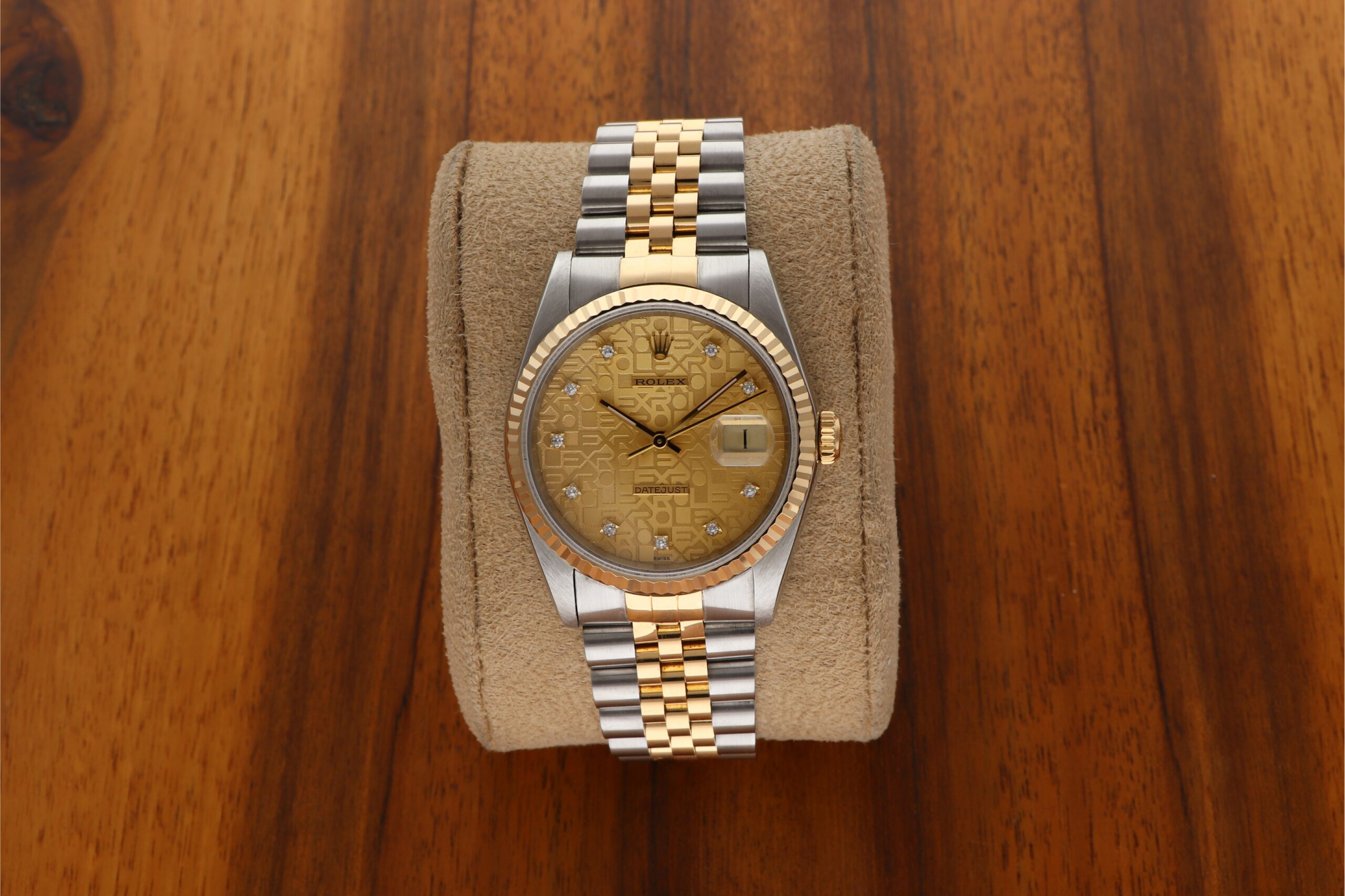 Rolex Datejust 36 Vintage Factory Diamond Anniversary Brilliantbesatz Computer Dial 16233 mit Papieren im BESTZUSTAND