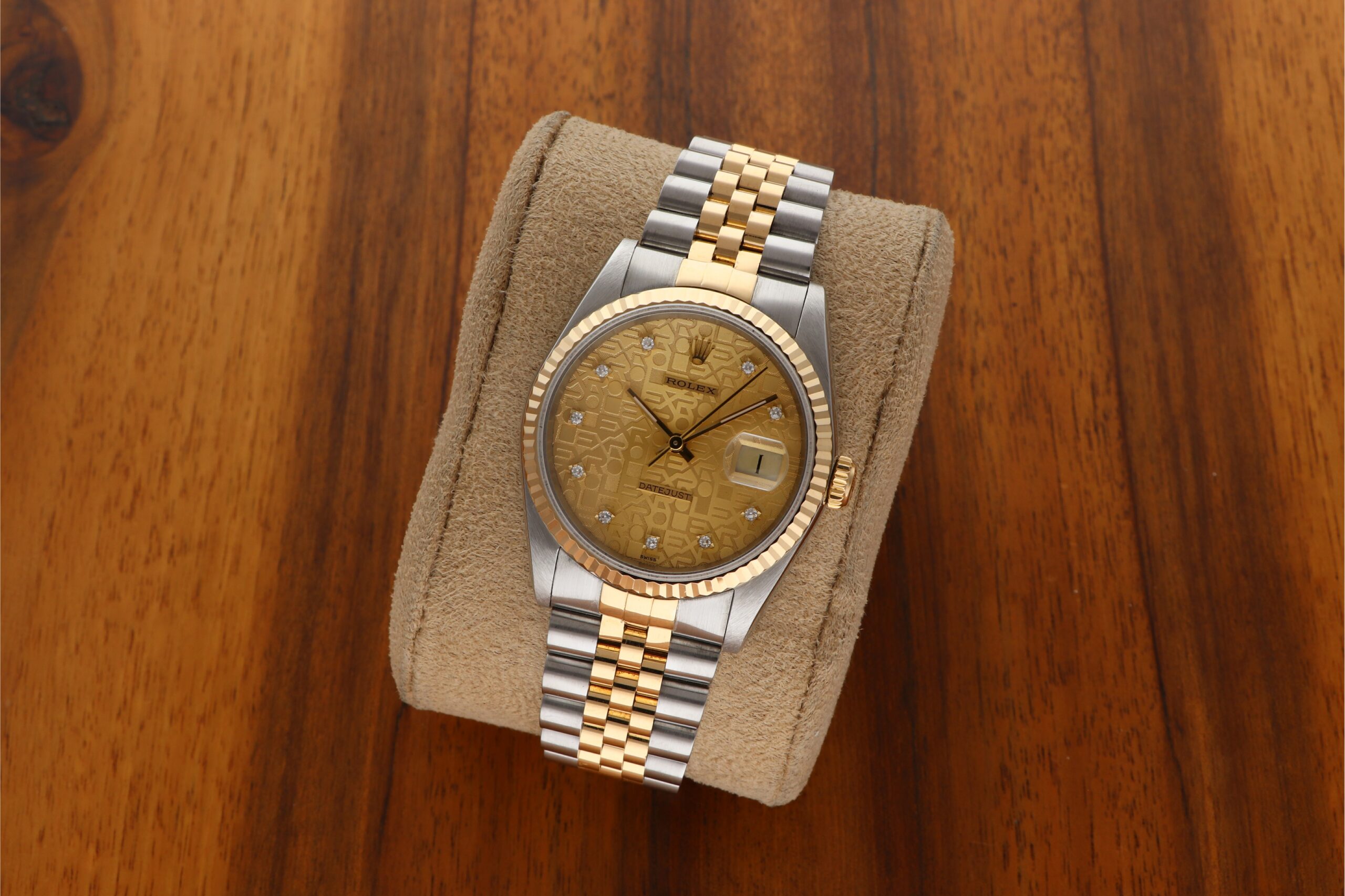 Rolex Datejust 36 Vintage Factory Diamond Anniversary Brilliantbesatz Computer Dial 16233 mit Papieren im BESTZUSTAND