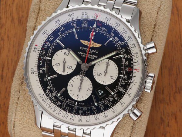 Breitling Navitimer 46 Automatik B01 Chronograph AB012721BD09 Stahl Pilotband Fullset 2018 im BESTZUSTAND